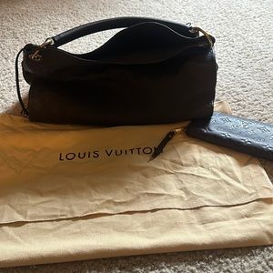 Authentic chocolate brown Empreinte Atrsy MM and matching zip wallet